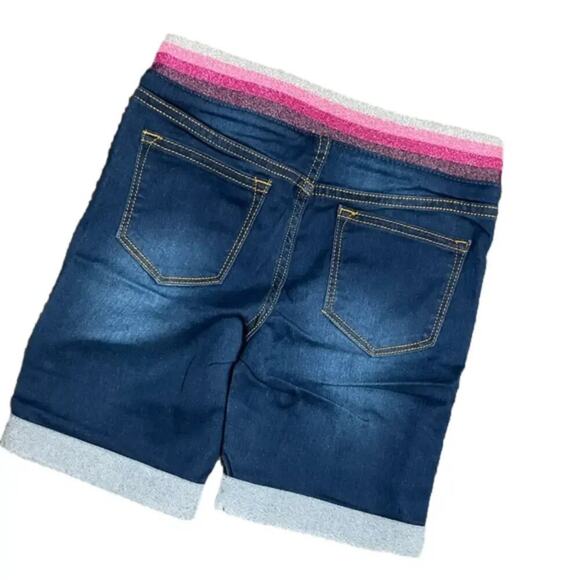Vigoss Girls Jeans Shorts Bermuda Dark Blue Size Medium NWT - Picture 2 of 3
